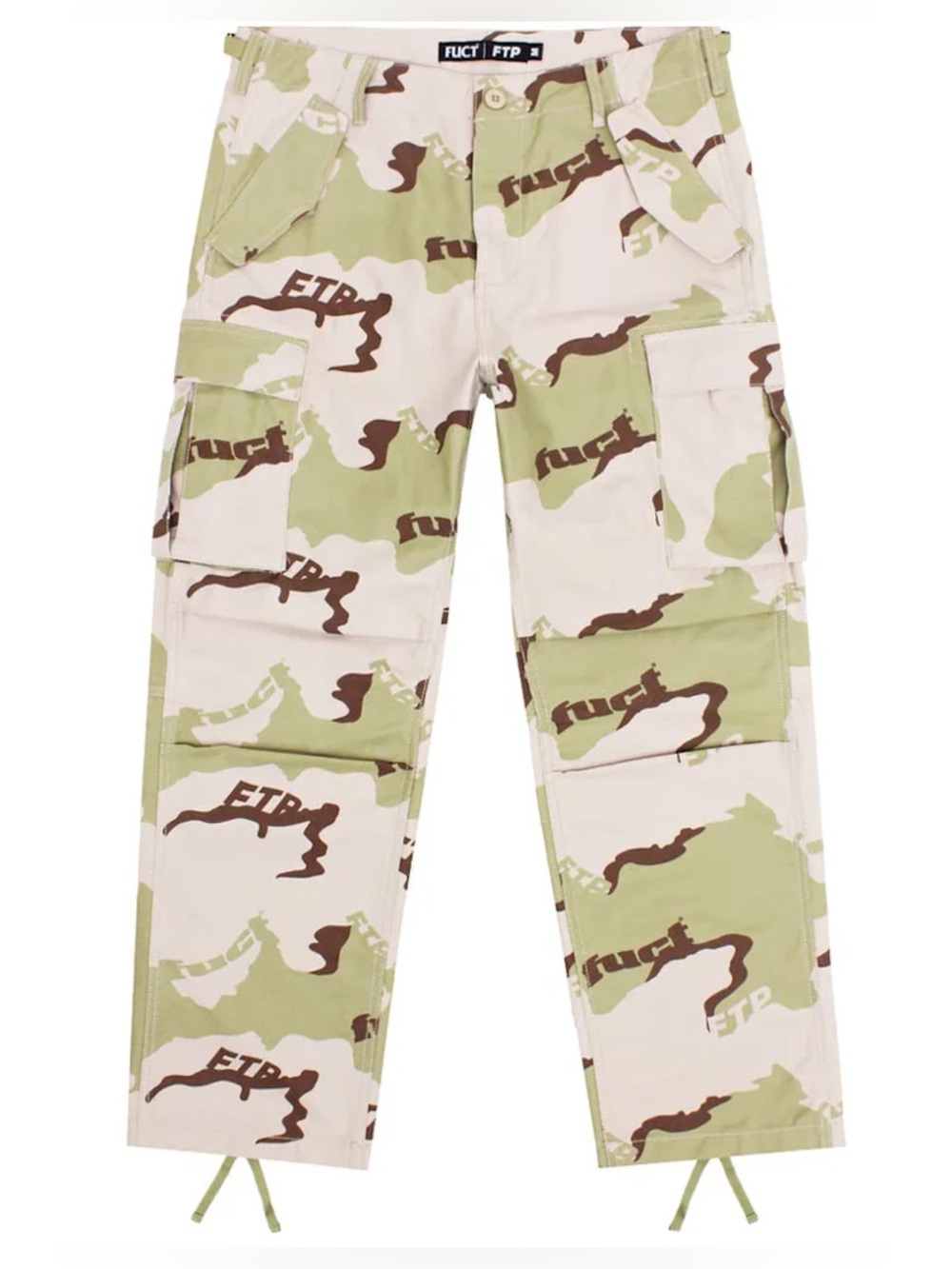 FTP Desert Camo Cargo Pants - Green, Tan & Brown 2XL